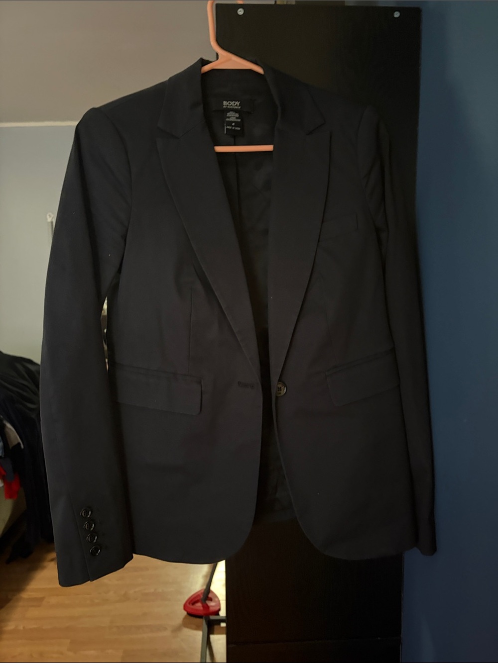 Apt. 9 Men's Dark Navy Single-Button Blazer